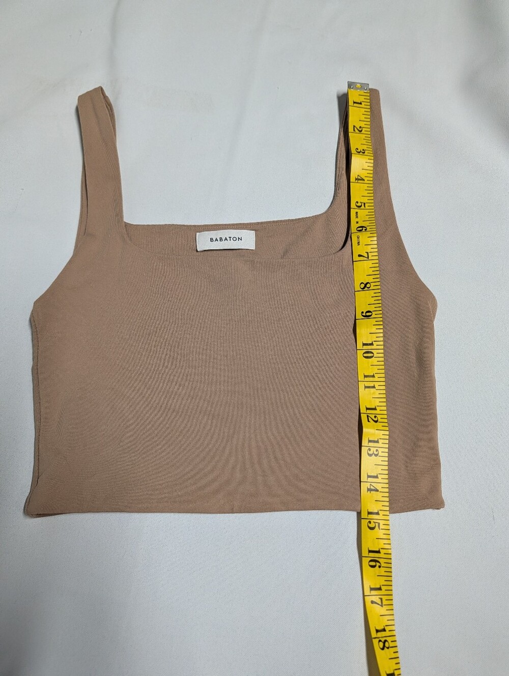 Aritzia Babaton Sculpt Knit Squareneck Cropped Tank Size Small - Picture 6 of 6